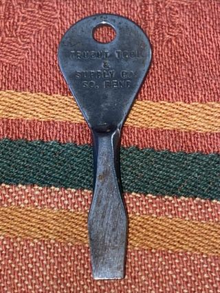 Vintage PROTO USA Trucut Tool South Bend gift Advertising Key Chain Screwdriver 2