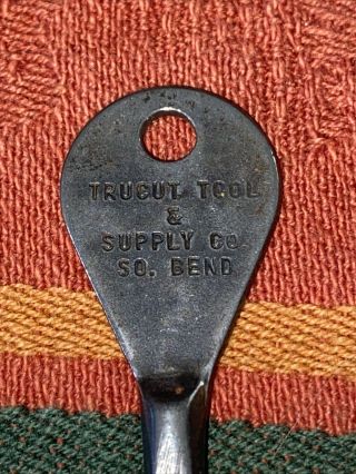 Vintage PROTO USA Trucut Tool South Bend gift Advertising Key Chain Screwdriver 3