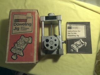 Vintage Sears Craftsman Tools Revolving Turret Dowel Jig Model 9 - 4186