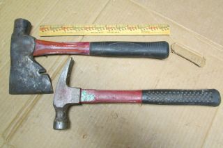 Shingling Hatchet And Plumb Hammer,  Vintage.  Usa,  Shingler,  Shingle