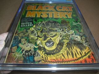 Black Cat Mystery Comics 39 CGC 5.  0 w/ OW pages 1952 Pre Code Horror not CBCS 4