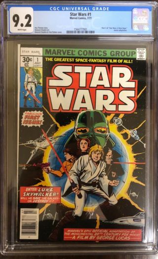 Star Wars 1 9.  2 (1977) First Issue In Series Extremely Hot Book