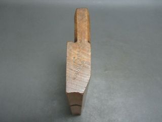 Wooden Moulding Plane Hollow No 8 Vintage Old Tool By W Marples & Sons