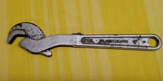Vintage Weil Adjustamatic 8” Adjustable Speed Wrench Drop Forged Tool Steel