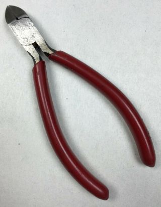 Stanley Tools 84 - 091 Mini Diagonal Side Cutter Pliers Red Grips Usa Tool