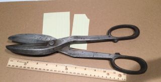 Vintage PEXTO Hand Shear Sheet Metal Tin Snips 14.  5” long USA Stainless cutters 2