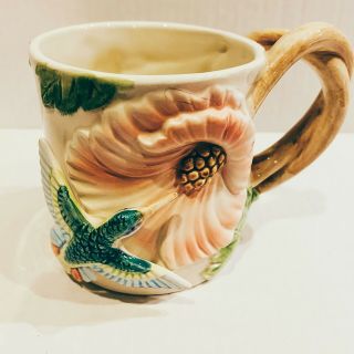 Vintage Fitz And Floyd Hummingbird Mug Cup 90s Bird Coffee Tea
