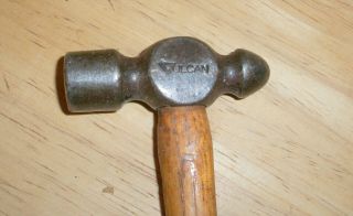 Vintage Vulcan Bh - 4 Small Ball Pein Hammer 4 Oz.  W/ Wood Handle Jeweler/gunsmith