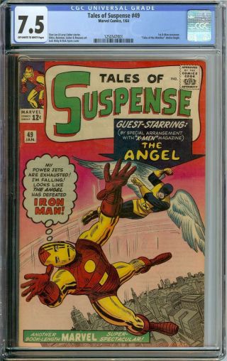 Tales Of Suspense 49 Cgc 7.  5 Ow/wh Pages