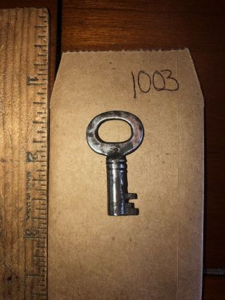 Corbin Or Eagle Steamer Chest Trunk Lock Barrel Key 2 Vintage Skeleton - 1003