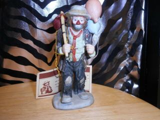 Emmett Kelly Jr The Clown In Lovely Porcelain By " Flambro " 1984/historical