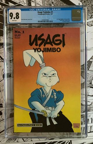 Usagi Yojimbo 1 | Cgc 9.  8 | 1987 | 1st Usagi Yojimbo In His Own Title
