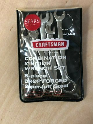 Craftsman - V - Series 4344 Sae Ignition Wrench Set Made In Usa