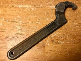 Vintage Jh Williams Hook Wrench Adjustable Spanner 471 Usa