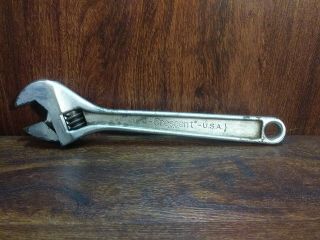 Vintage 12 - Inch Crescent Brand Adjustable Monkey Wrench Made In Usa Crestology