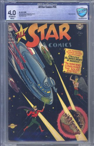 All Star Comics 55 Cbcs 4.  0 Purcell Justice Society America Flying Saucer Cover