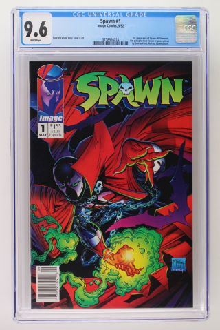 Spawn 1 - Image 1992 Cgc 9.  6 1st Appearance Of Spawn (al Simmons)