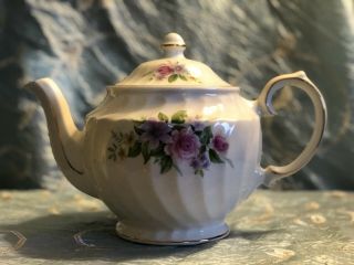 Windsor Fine China Hand Painted Teapot - Made In England - Vintage