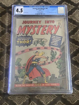 Journey Into Mystery 83 Cgc 4.  5 Golden Record Reprint First Thor