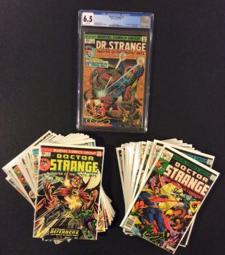 Doctor Strange 1 - 40 Comic Books 1 Cgc 6.  5 Marvel 1974 Superhero Sorceror Fn