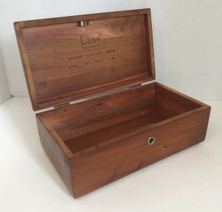 Vintage Lane Cedar Wood Caldor Furn Salesman Sample Box Chest No Key
