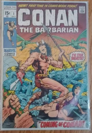Marvel Comic Book - Conan The Barbarian 1 (1970) - 1st App.  Conan - Bronze Age