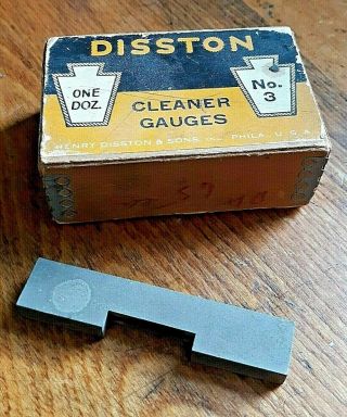 Old Stock Disston 3 Cleaner Gauge With Box