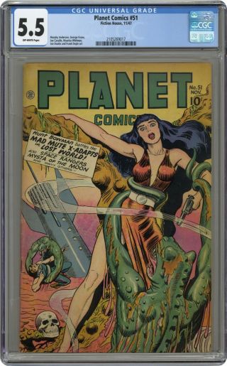 Planet Comics 51 Cgc 5.  5 1947 2105269017