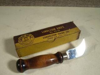 Vintage Congoleum Nairn Linoleum Knife No.  To - 10 & Box 2.  5 Inch Blade