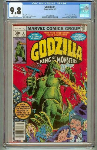 Godzilla 1 Cgc 9.  8 1977 Comic Book