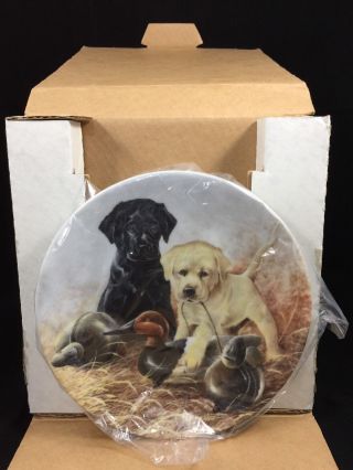 1988 Knowles Plate A Perfect Set - Labrador Retrievers Field Puppies