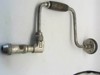 Vintage Millers Falls Hand Bit Brace Drill No 91321 - 12 In.  Made In Usa