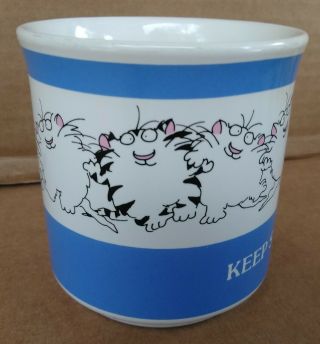 Keep Smiling Cats by Sandra Boynton Coffee Tea Cocoa Cup Mug VGC 3