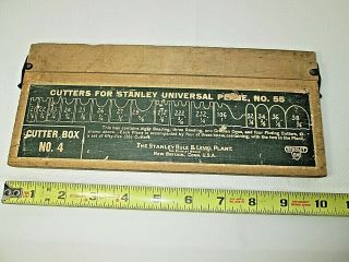 Stanley No.  55 Cutter Box No.  4 Sw Logo No Cutters