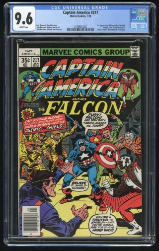 Captain America 217 Cgc 9.  6 (marvel 1/78) 1st App Marvel Man (wendell Vaughn)