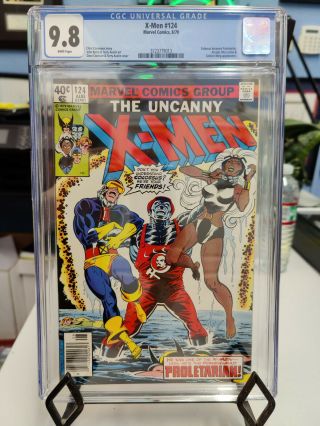 Uncanny X - Men 124 (1963 Series) - Cgc Grade 9.  8 - Colossus Becomes Proletarian