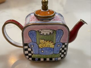 Trade Aid Miniature Enamel Teapot,  Lounge Chair