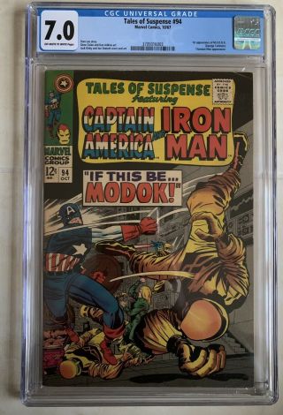 Tales Of Suspense 94 Cgc 7.  0 Ow Pages 1967 Comic 1st Appearance Of M.  O.  D.  O.  K.