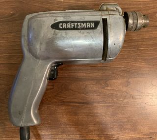 Vtg Craftsman Industrial Rated 1/4 " Electric Drill Model No 315.  7980