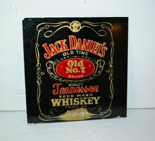 Vintage Carnival Jack Daniel’s Old No.  7 Whiskey Mirror 6” X 6”