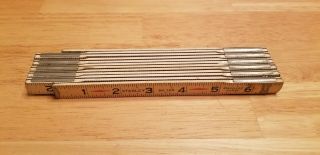 Vintage Stanley No.  106 Folding 72 " Wooden Zig - Zag Ruler