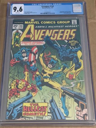 Avengers 144 Cgc 9.  6 Nm,  White Pages 1st Hellcat / Patsy Walker / Marvel