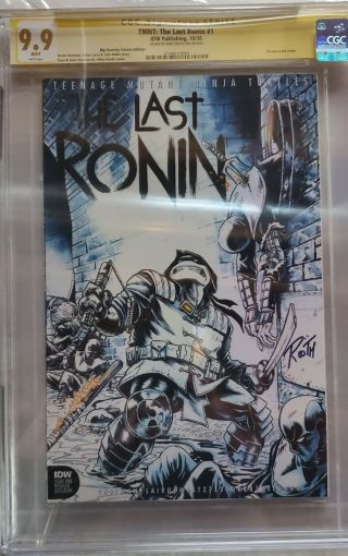 Tmnt: The Last Ronin 1 - Mike Rooth Wraparound Cgc 9.  9 Not 9.  8