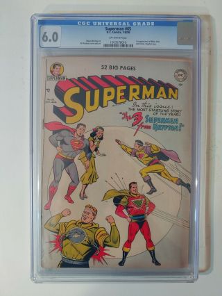 Superman 65 D.  C.  Comics,  7 - 8/ 1950 Cgc 6.  O