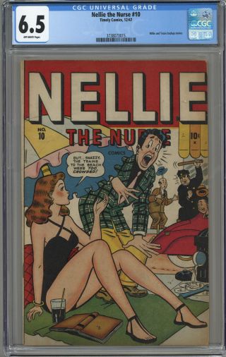Nellie The Nurse 10 Cgc 6.  5 Off - White Pages 1947