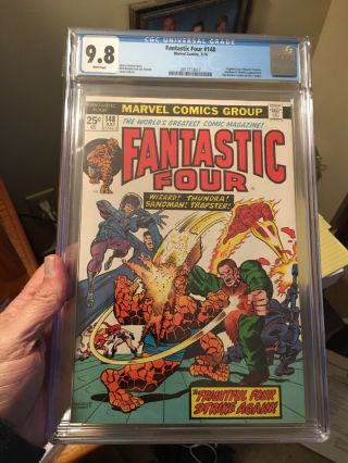 Fantastic Four 148 Cgc 9.  8 White Pages Hard To Find Frightful 4