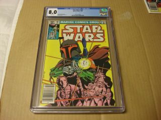 Marvel Star Wars Issue 68.  Cgc 8.  0 White Pages.  2/83