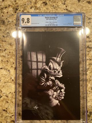 Uncle Scrooge 1 Gabriele Dell’otto B&w Virgin Variant Cgc 9.  8 Ltd To 97