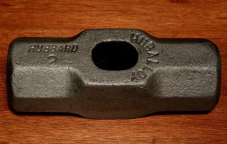 Hubbard Huballoy 2 Lb Sledge Hammer Head Blacksmith Machinist Engineer J&l Read
