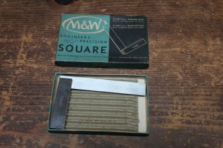 Vintage M&w Precision Square 400,  Box,  Moore & Wright Sheffield England